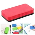 thumbnail image 2 of Magnetic Whiteboard Eraser, 1-Pack Foam Rectangle Dry Erase & Chalkboard Cleaner, Random Solid Color, Strong Magnet, Classroom & Office Use, 2 of 4