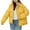 Yellow, variant on TFEOQRY Women's Cotton Parkas Padded Coats Solid Color Long Sleeved Hooded Large Collar Cotton Clothing Pink