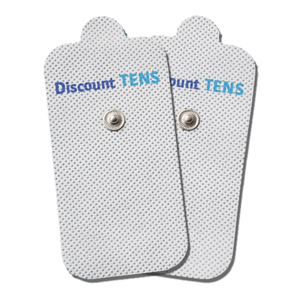 HiDow TENS EMS XL Replacement Pads (2 X 4) Muscle Stimulator Electrodes  Gel Pads Reusable Premium Quality 3.5mm snap on