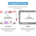 thumbnail image 4 of Colorful Strawberry License Plate Frames Universal Aluminum Tag Holder Cover with 2 Holes Screws for Front Rear Car Plate Decor 12x6 Inch for Women Men, 4 of 6