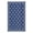Dark Blue & White, variant on Nanan Outdoor Rug 8x10ft Modern Bordered Area Rugs, Waterproof Reversible Patio Rug Plastic Straw Outdoor Carpet for Deck, Backyard, Porch, RV & Camping, Brown