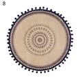 thumbnail image 1 of Rattan Trivet Mats Heat Insulation Handmade Cotton Flax Dining Table Non-Slip Placemat for Kitchen, 1 of 8