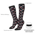 thumbnail image 6 of Fotbe Rose Flowers print Women's Men's Novelty Crew Socks Cotton Socks Knee High Socks for Walking,Running,Nurses,Pregnancy, 6 of 8