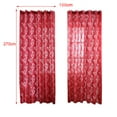 thumbnail image 5 of Cortina de Ventana Soledad Tulle Voile 2 Panel de Burbuja Rojo, 5 of 5