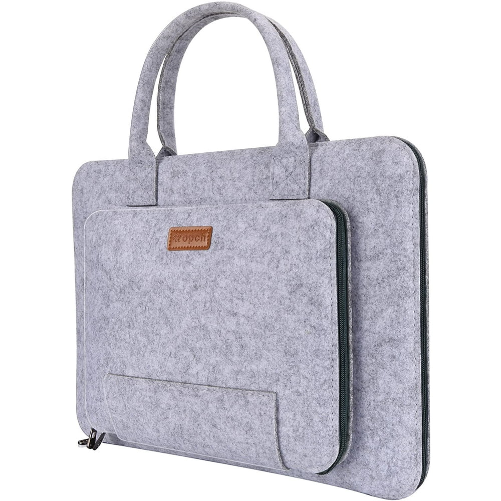 Ropch 15 15.6" Felt Laptop Sleeve with Handle Portable Notebook