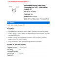 thumbnail image 2 of Intermediate Parking Brake Cable - Compatible with 2002 - 2006 Cadillac Escalade EXT 2003 2004 2005, 2 of 2