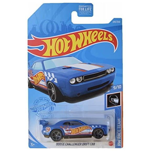 Hot Wheels Dodge Challenger Drift Car (Blue) 2021 HW Race Team