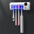 thumbnail image 3 of Toothbrush Holder With Sterilization Function, 4 Toothbrush Holding, Wall Mounted Family Toothbrush Sanitizer Holder, 3 of 8
