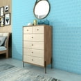 thumbnail image 2 of Manhattan Comfort Joy 48.43" Tall Dresser with 6 Full Extension Drawers in Off White, 2 of 3