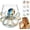 Octopus-B, variant on Artisanal Blue Ringed Octopus Glassware, 3D Octopuses Stemless Wine Glasses, Handcrafted Marine Animal Bar Glass for Coastal Home Decor Ocean Lovers (Coral)