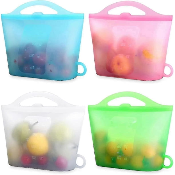1pcs 100% Silicone Food Storage Bags Reusable Food Storage Bags(upright) Suitable For Storage Of Various Foods Freezing, Keeping Fresh, Cooking, Heati