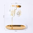 thumbnail image 2 of Portavelas giratorio candeliere de Oro Giratorio Giratorio Titular de lámpara de Té candeliere Decoración , C Fanmusic Portavelas giratorio, 2 of 6