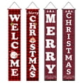 thumbnail image 5 of Noothes Outdoor Yard Christmas Decor Set with MERRY CHRISTMAS Porch Sign, Durable High-Visibility Fabric Signs for Easy-Install Holiday Display, 5 of 9