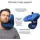 thumbnail image 2 of Chin Supporting Travel Pillow - British Invention of the Year Winner - Supports your head, neck and chin (blue), 2 of 5