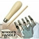thumbnail image 4 of Juego de cinceles para carpintería, juego de 5 cinceles para madera, herramientas de torneado, gubia oblicua para madera, para carpinteros, escultores y artistas de tallado de madera, 4 of 4