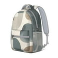 thumbnail image 2 of Brown and Grey Abstract Art Artwork Backpack for School,Cute School Bag,Schoolbag with Adjustable Shoulder Straps & Padded Back,15.3"x11"x6.7", 2 of 6