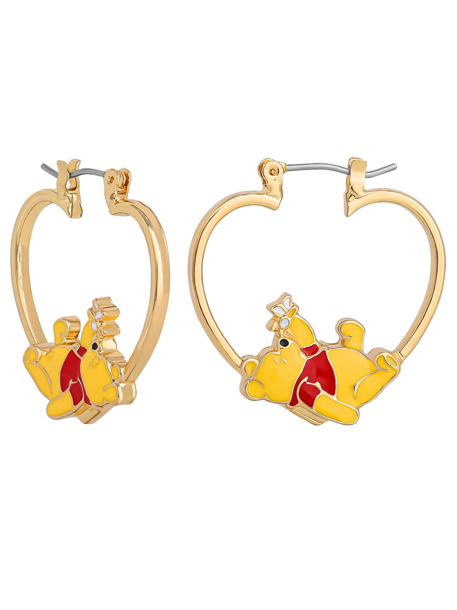 Disney Winnie the Pooh Hoop Earrings with Classic Style