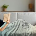 thumbnail image 3 of Lifestyle Soft Flannel Fleece Throw Blanket, Life Begins at the End of Your Comfort Zone Words Concept Print, Cozy Plush for Indoor and Outdoor Use, 70" x 90", Multicolor, by Ambesonne, 3 of 5