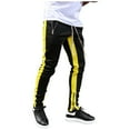 thumbnail image 2 of DeHolifer Jogger Sweatpants for Men Leg Zipper Solid Color Remote Leisure Pants Fashionable Sports Mens Sweatpants Black L, 2 of 8