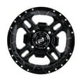 thumbnail image 4 of 4/156 Tusk Beartooth Wheel 14x7 4.0 + 3.0 Matte Black for Polaris Big Boss 350 6x6 1993, 4 of 8