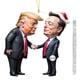 thumbnail image 1 of EZLIFE Adorno para árbol de Navidad de acrílico en 2D con Donald Trump y Elon Musk, ancho 6 x fondo 8 x 8 pulgadas, 1 of 1
