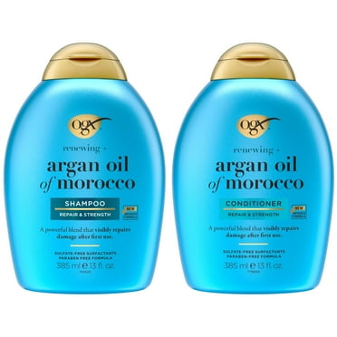 OGX Renewing   Argan Oil of Morocco Moisturizing Daily Shampoo & Conditioner Set, 13 fl oz