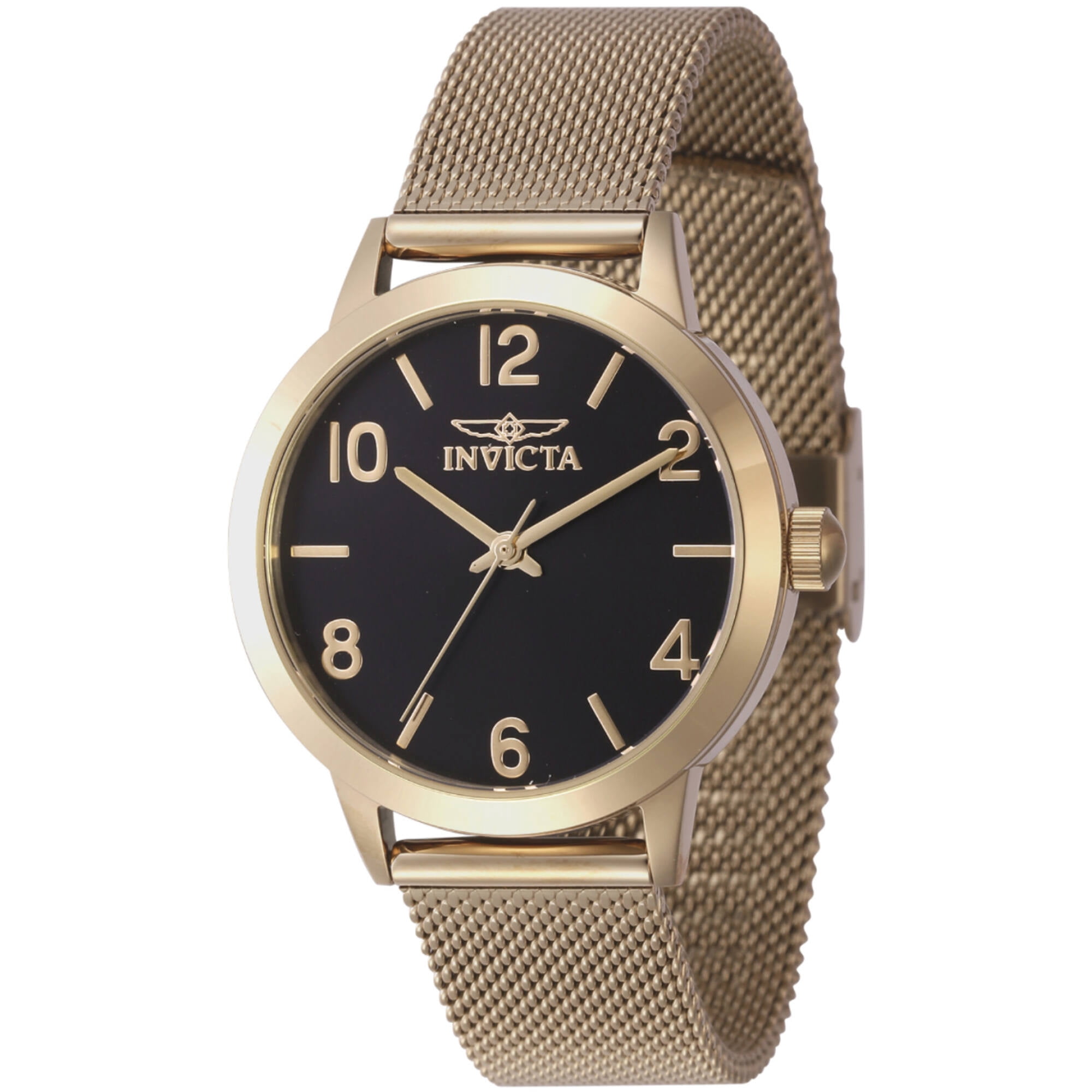 Invicta 47277 Women's Wildflower Black Dial Mesh Bracelet Watch