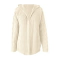 thumbnail image 4 of IMENGL Autumn winter heavy needle thickened cardigan, Beige M, Size M-2XL, 4 of 4