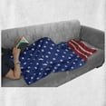 thumbnail image 6 of 4th of July Soft Flannel Fleece Throw Blanket, Stars and Stripes with Old Glory Theme Abstract Independence Day Composition, Cozy Plush for Indoor and Outdoor Use, 60" x 80", Multicolor, by Ambesonne, 6 of 6