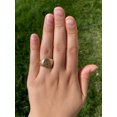 thumbnail image 5 of The Bolivia: Turn of the Century Rose Gold Hand Engraved Initial Ring, 5 of 5
