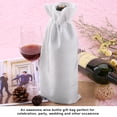 thumbnail image 4 of LYUMO 12pcs Simple Linen Fabric Wine Bag with Drawstring Champagne Decorative Cover , Gift Bag, Wine Drawstring Bag, 4 of 8