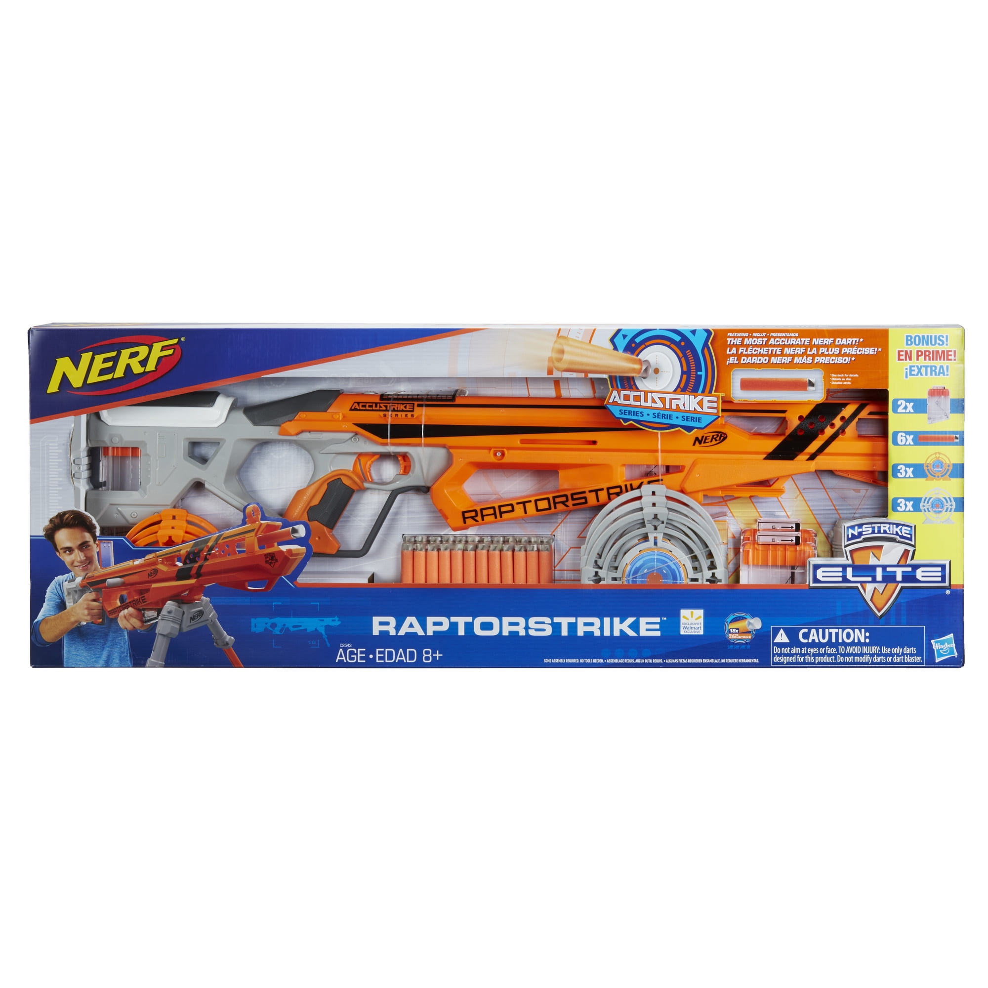 Nerf Elite Raptorstrike - Hasbro - Outros Jogos ao Ar Livre