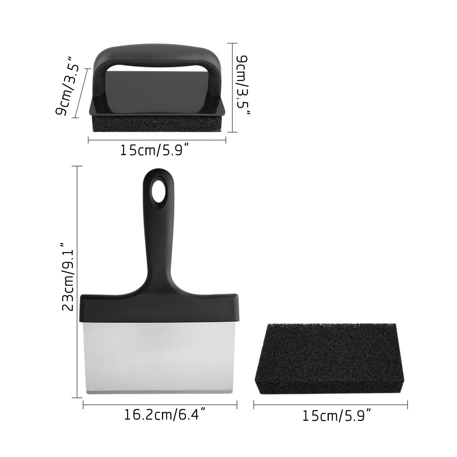 Jubipavy Cleaning Brushes Grill Brush And Scraper Replaceable Scraper Cleaning Head Grill Cleaning Kit Cleaner Tools Set Kitchen Cleaning Tool BBQ Accessories Tools Set Gifts