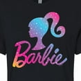 thumbnail image 3 of Barbie - Holidays & Christmas - Ombre Iconic Logo - Juniors Cropped Cotton Blend T-Shirt, 3 of 5