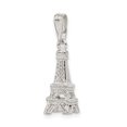 thumbnail image 5 of Sterling Silver Polished Eiffel Tower Charm Pendant, 5 of 5
