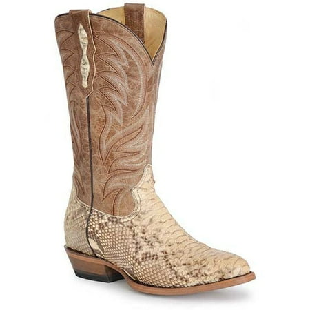 

Men s Roper Peyton Python Boots Handcrafted Tan