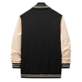 thumbnail image 5 of Aihuaihua Men's Varsity Jacket Long Sleeve Casual Button-Up Boys College Varsity Jackets, 5 of 9