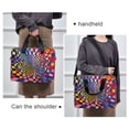thumbnail image 6 of FORMRS 16" Laptop Bag Carrying Sleeve Case with Handle Travel Shoulder Briefcase, Colorful Wavy Plaid, 6 of 8