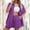 Purple, variant on Women's Vacation Fashion Casual Suit Solid Color Summer Shorts And Shirt Top Two Piece Sets Lapel Shirt Slim Suits Skirt Set Juniors Women Swimsuit Shorts Set Yoga Shorts Suit Athletic Swimsuits for