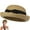 Light Coffee, variant on Eease Straw Summer Sun Hat for Women - Black