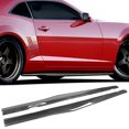 thumbnail image 2 of Ikon Motorsports Compatible with 10-15 Chevy Camaro IKON Style Side Skirts Extension Lip 2PC - Carbon Fiber, 2 of 7