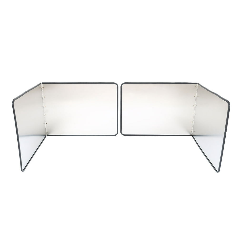 Stainless Steel Foldable Kitchen Wall Oil Splash Guard Block 30 x 20cm 2pcs