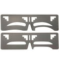 thumbnail image 1 of 2Pcs Eyebrow Ruler Stainless Steel Eyebrow Stencil Guide Makeup Tool for Women Girls, 1 of 9