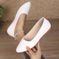 thumbnail image 5 of YOUYEDIAN Loafers for Women Pointed Toe Slip On Comfy Fashion Low Heel Versatile Flats Casual Outdoor Walking Shoes, 5 of 5