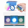 thumbnail image 3 of 2pcs Solar Pool Light IP67 Waterproof, 16 Color LED Underwater Light with Remote Control for Swimming Pools and Ponds, 3 of 7