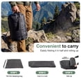 thumbnail image 6 of CONCETTA Lightweight Double Sleeping Bag for Adults in Cold & Warm Weaher, Waterproof & Machine Washable for Camping/Backpacking/Hiking, Black, 6 of 10