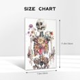 thumbnail image 4 of 8x12 inch Garden Yard Wall Decor Skeletons And Flowers Canvas Pictures,Modern Art Flower And Skeletons Poster Canvas,Cafes,Bar,Man Cave,Florists Wall Art Prints Decor,For Flower Lovers Gifts, 4 of 6
