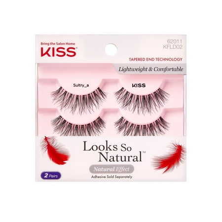 (2 Pack) KISS Looks So Natural™ False Eyelashes, (The Best Natural False Eyelashes)