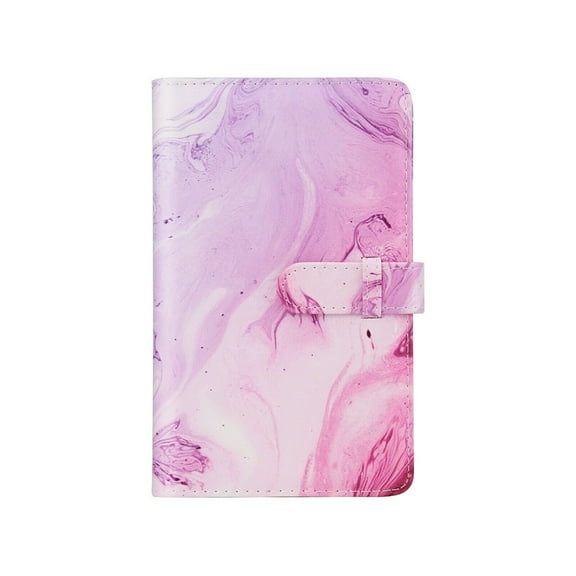 Epicgadget Fujifilm Instax Album, 96 Pocket Wallet PU Leather Mini Photo Album for 3-Inch Film Fujifilm Instax Mini 12 11 9 8 90 8  7s Instant Camera Film Polaroid Snap Zip Z2300 Film (Pink Marble)