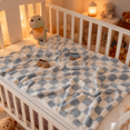 thumbnail image 5 of Checkered Baby Blanket Fleece Baby Blankets for Girls Boys, Ultra Soft Cozy Fluffy Infant Toddler Newborn Receiving Blankets for Crib Stroller, Baby Essentials,Blankets 30×40，Pink, Blue, Black, 5 of 5